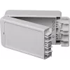 BOPLA EUROMAS II carcasa de pared, policarbonato, gris claro (RAL 7035), 151 x 80 x 60 mm, IP65, IK07