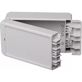 BOPLA EUROMAS II carcasa de pared, policarbonato, gris claro (RAL 7035), 151 x 80 x 60 mm, IP65, IK07
