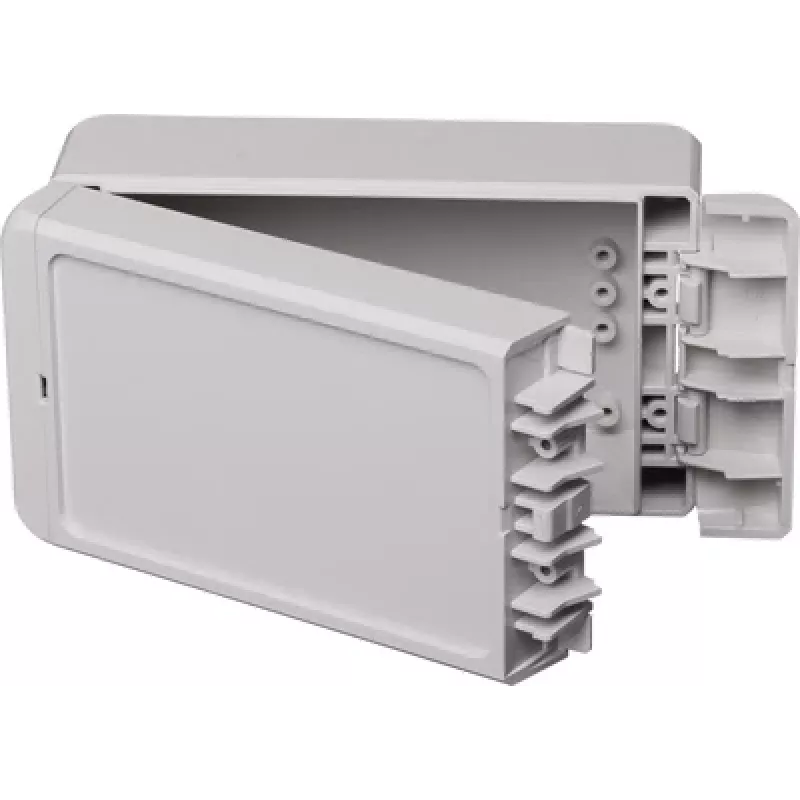 BOPLA EUROMAS II carcasa de pared, policarbonato, gris claro (RAL 7035), 151 x 80 x 60 mm, IP65, IK07