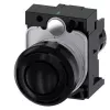 Siemens SIRIUS ACT 3SU1200-6KB10-1AA0 Avisador acústico, 22 mm redondo, plástico, negro, 24 V AC/DC, IP66/IP67/IP69K