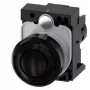 Siemens SIRIUS ACT 3SU1200-6KB10-1AA0 Avisador acústico, 22 mm redondo, plástico, negro, 24 V AC/DC, IP66/IP67/IP69K