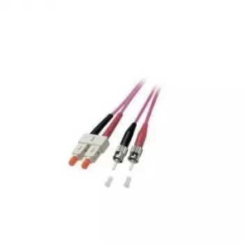 EFB Electrónica Cable dúplex SC-ST 50/125µm OM4 LSZH Erika violeta 3,0mm 20m O0347.20