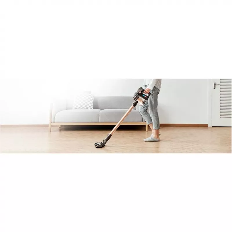 Midea P8 Plus aspirador de escoba inalámbrico con estación de autovaciado, 25 kPa de succión, 60 min de autonomía, filtración HEPA, pantalla LED