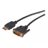 EFB Elektronik Cable DisplayPort a DVI-D, 2 m, negro, moldeado, tornillos moleteados K5564SW.2