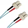 EFB Elektronik O7413.1-1.2 Cable de fibra óptica SC a SC dúplex OM3 LSZH aqua 1m SCSCOM3DAQ1
