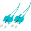 EFB Elektronik O7413.1-1.2 Cable de fibra óptica SC a SC dúplex OM3 LSZH aqua 1m SCSCOM3DAQ1