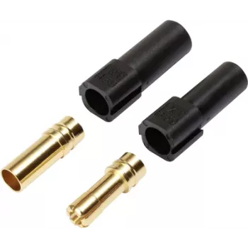 Reely XT150 Set de conectores chapados en oro, 150A, negro XT150 negro