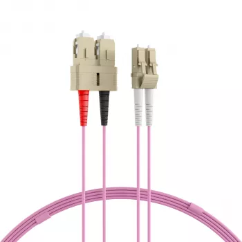 EFB-Elektronik latiguillo dúplex LC-SC 50/125µ OM4 LSZH Erika violeta 2,0 mm 30 m O0323.30