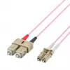 EFB-Elektronik latiguillo dúplex LC-SC 50/125µ OM4 LSZH Erika violeta 2,0 mm 30 m O0323.30