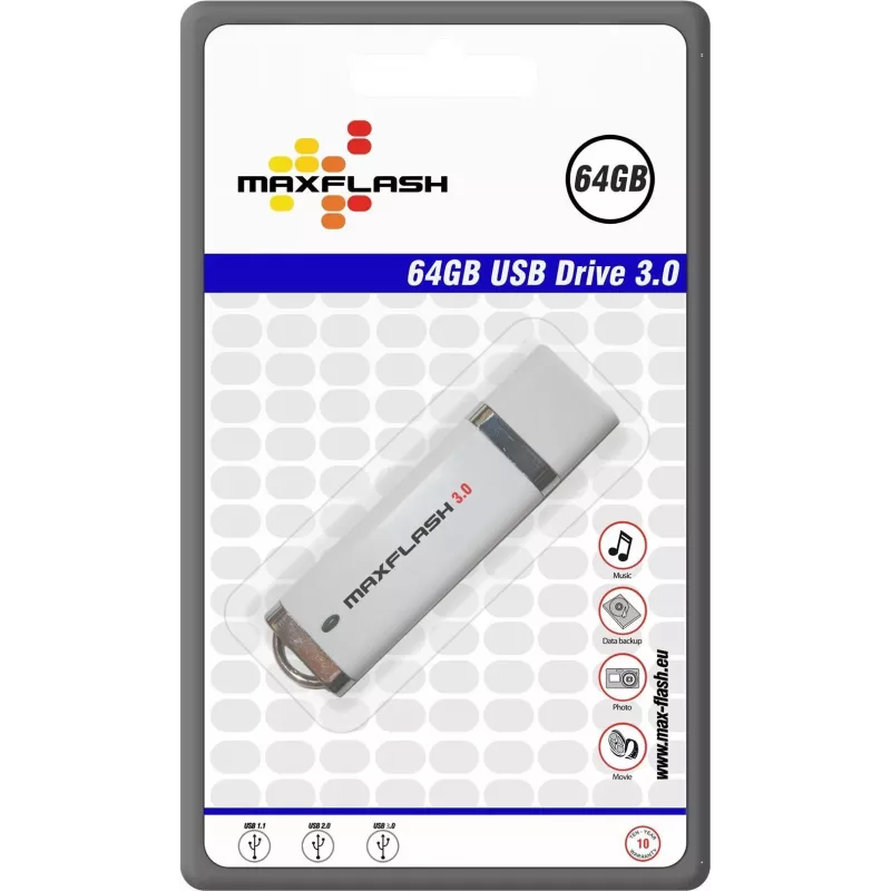 MEMORYSOLUTION MAXFLASH 64GB memoria USB 3.0 de alta velocidad, retail