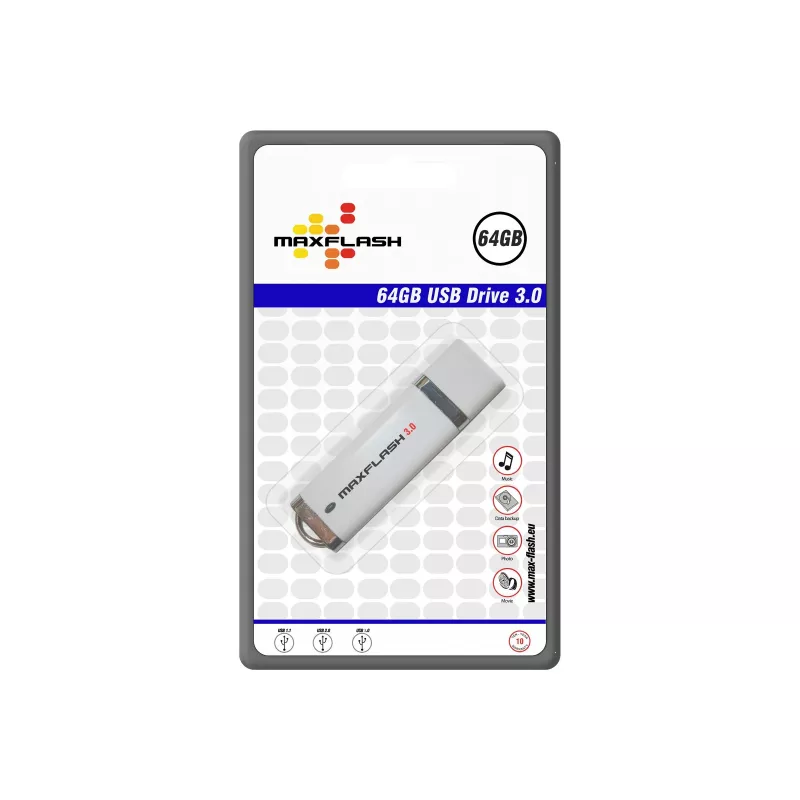 MEMORYSOLUTION MAXFLASH 64GB memoria USB 3.0 de alta velocidad, retail