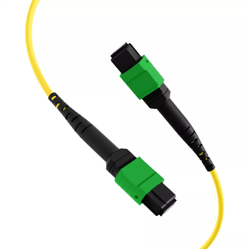 EFB MTPF48MTPFOS2-25-A cable de parcheo monomodo OS2 de 48 fibras MTP APC, 25 m, amarillo