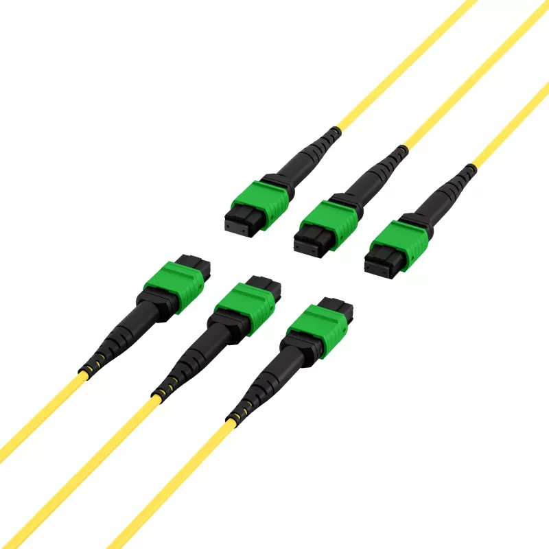 EFB MTPF48MTPFOS2-25-A cable de parcheo monomodo OS2 de 48 fibras MTP APC, 25 m, amarillo