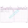 BOI formularios de constantes vitales (A) + (S), 50 hojas, A4, registro de signos vitales 9206-00206