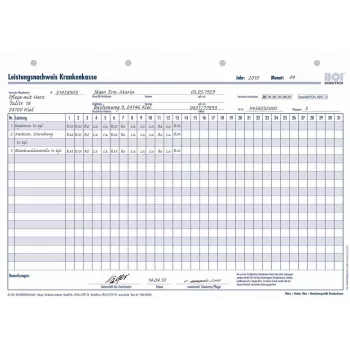 BOI formularios de justificante de prestaciones para la seguridad social, 50 hojas, A4, blanco (9206-00350)