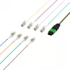 EFB MTP-M/LC cable de parcheo matriz de 8 fibras OS2, LSZH amarillo, 1 m