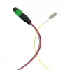 EFB MTP-M/LC cable de parcheo matriz de 8 fibras OS2, LSZH amarillo, 1 m