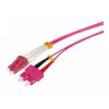 Tecline HD cable de parcheo de fibra óptica multimodo OM4 LC a SC dúplex, 50/125 µm, Erika violeta, 7,5 m 798LS07