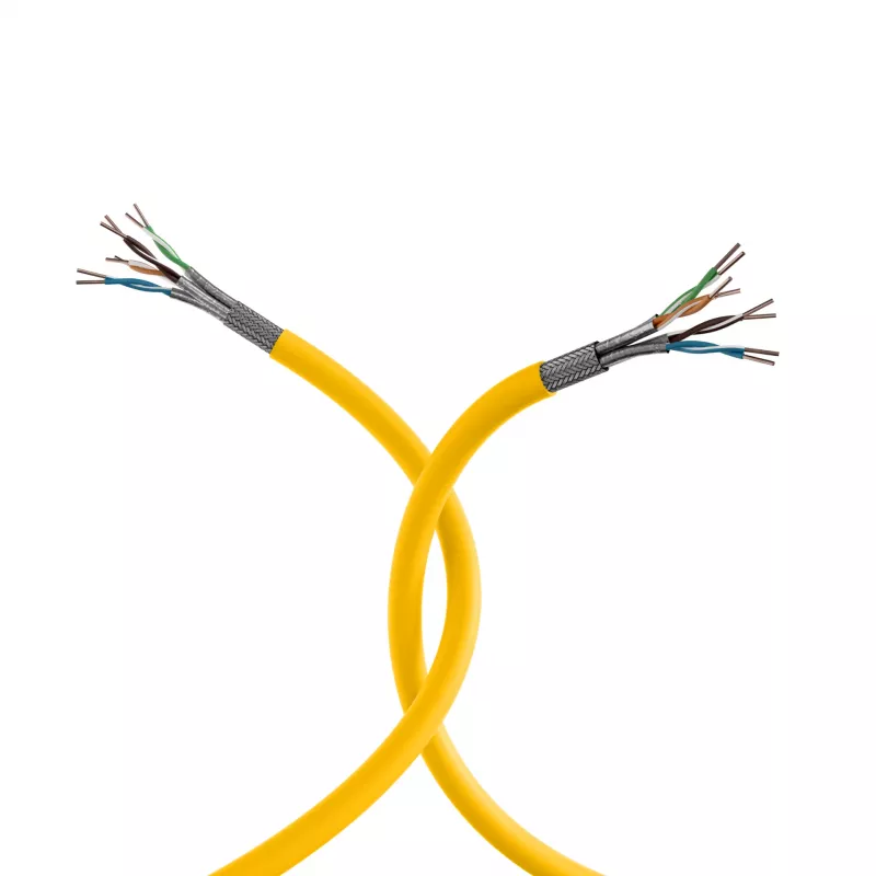 INFRALAN Cat.7A 1250 AWG22 S/FTP 4P CPR Dca 25Gbit/s ready amarillo colza RAL1021, 500m 999833.500-CPR