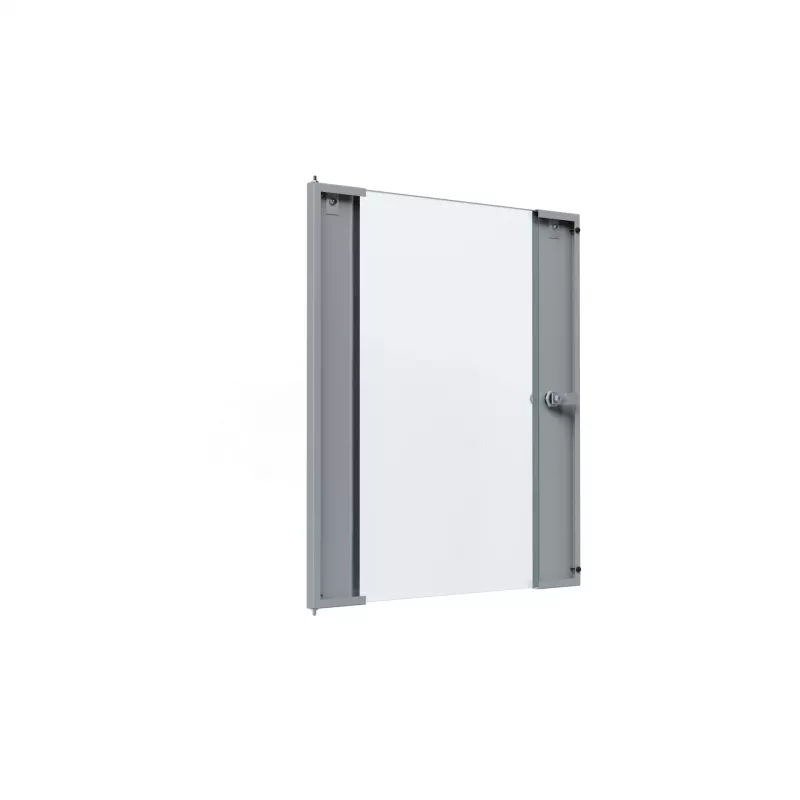EFB Elektronik puerta de cristal para armario de pared X-Rack 15U gris RAL7035 3/3 WGX-TUR15GR.G