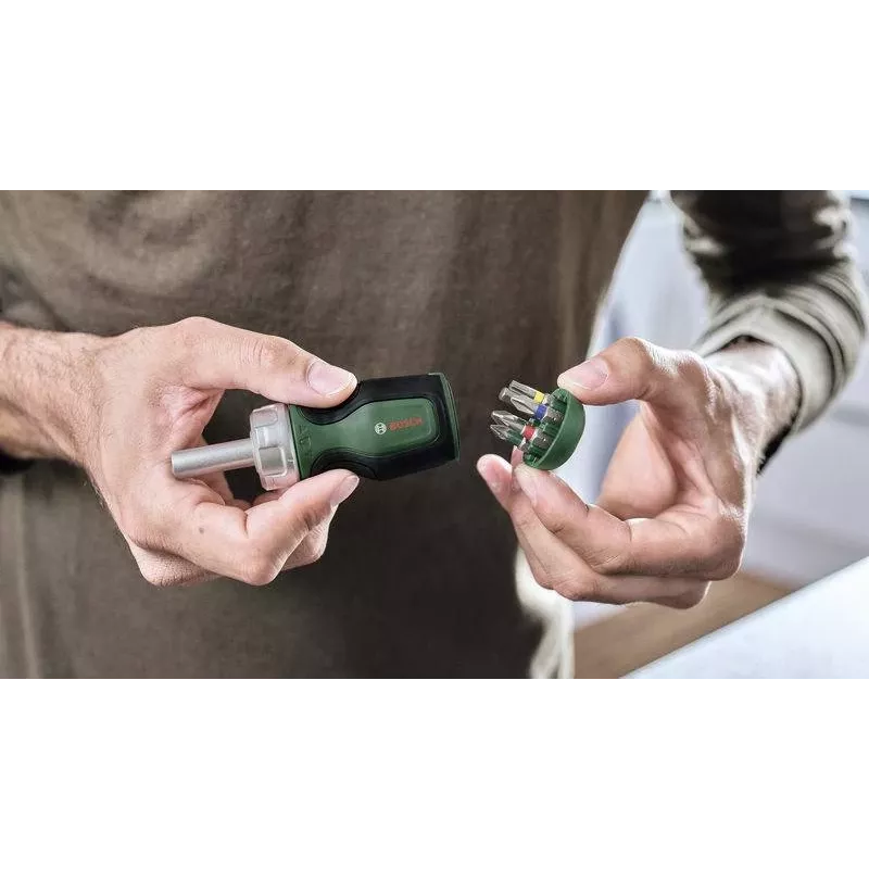 Bosch 1600A032UZ destornillador de carraca con 6 puntas