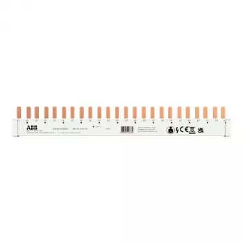 ABB BB-SU 3/24/10 barra colectora de pines trifásica, 10 mm², 24 pines, 63 A 2CDL803141R1024