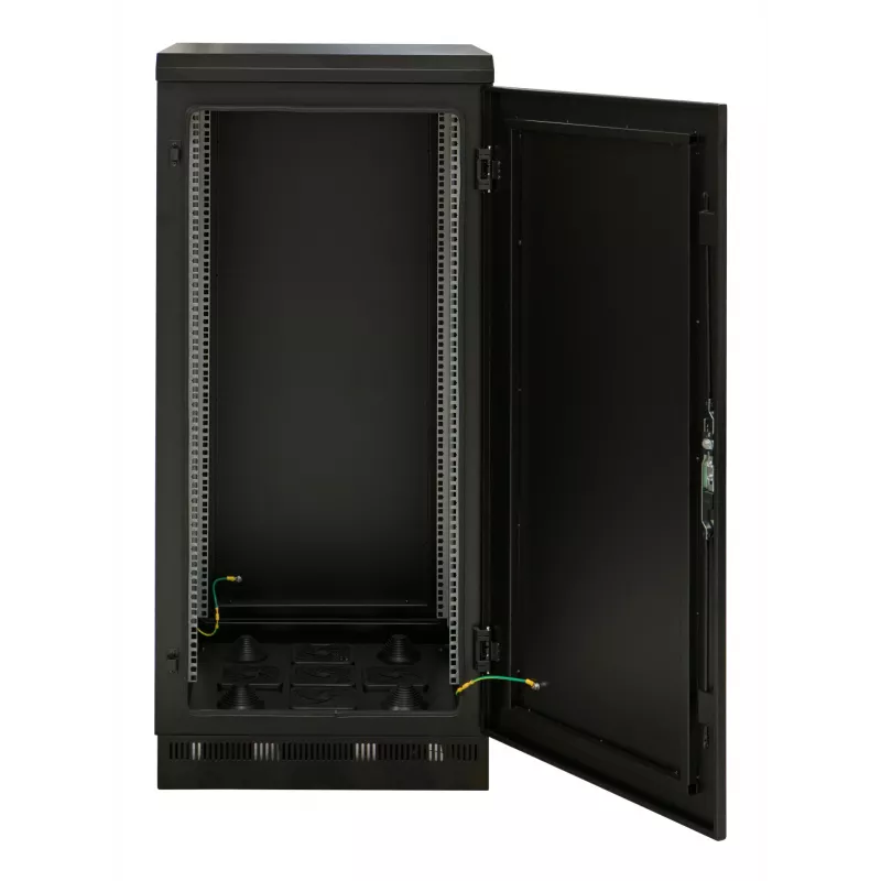 Armario de red de 19 inch 42U 800x800, IP55, con zócalo premontado, RAL9005 691742IP55V2.TS