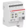 ABB JRA/S4.24.5.2 actuador KNX para persianas/estores, 4 canales, 24V AC/DC, funcionamiento manual, carril DIN 2CDG110298R0011
