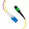 EFB Elektronik MPOF12LCOS2-5 cable troncal MPO/APC(F) a LC OS2 12 fibras tipo B LSZH amarillo 5m