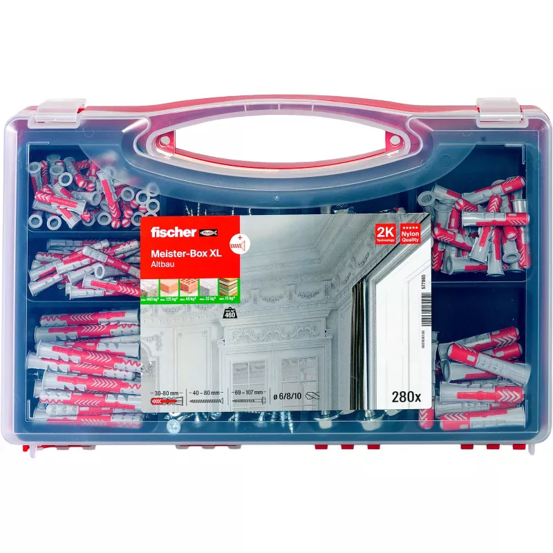 Caja surtida de tacos fischer Meister-Box XL Altbau+ S (577865)