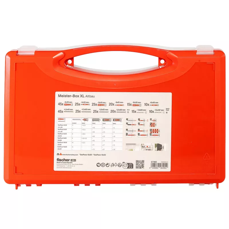 Caja surtida de tacos fischer Meister-Box XL Altbau+ S (577865)