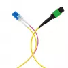 Cable troncal MPO-PLUS/APC(F) a LC OS2 8 fibras EFB Elektronik MPOF08LCOS2-2, Type-B, LSZH, amarillo, 2 m