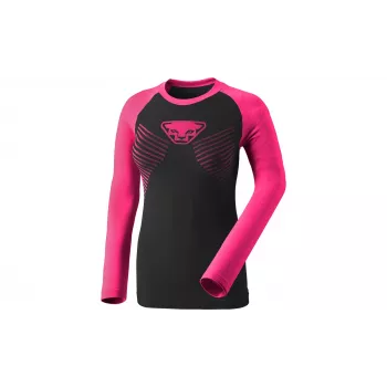 Dynafit Speed Dryarn L/S Camiseta de manga larga de mujer, Pink Glo, talla XS