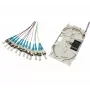 Casete de empalme de fibra óptica Tecline con 12x pigtails OM3, ST/UPC, 2,0 m, 12 unidades (20500035)