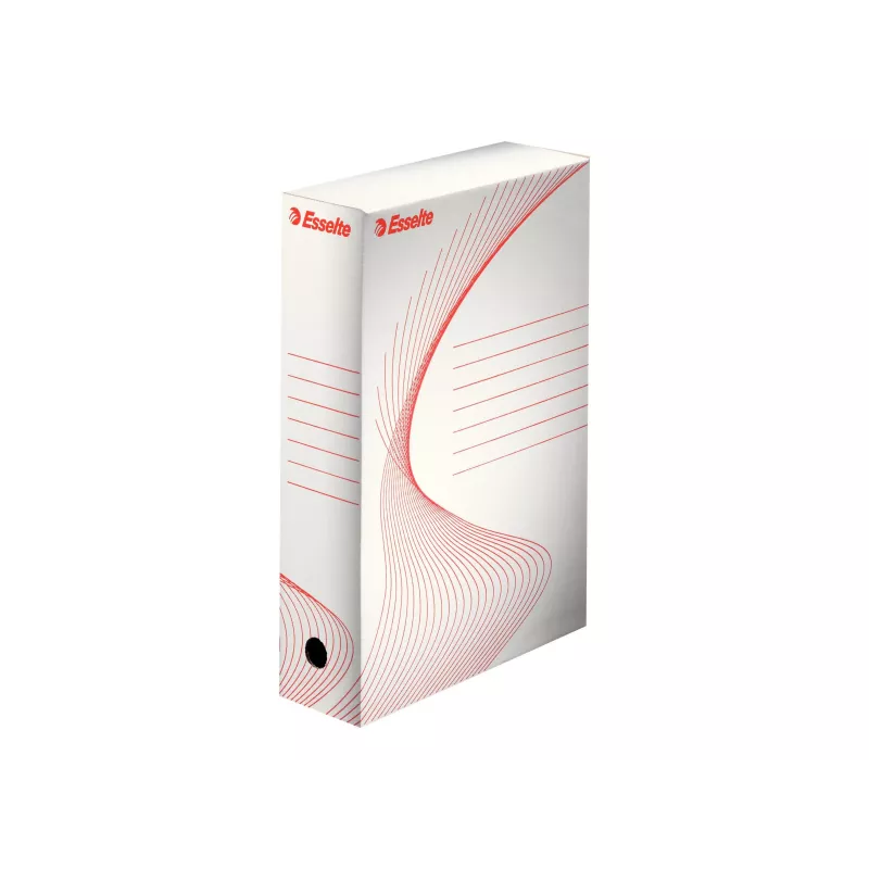 Leitz 128080 Caja de archivo blanca 80 mm lomo A4 pack de 25