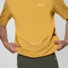 Salewa Pedroc Dry Hybrid camiseta hombre de secado rápido - Olive Oil, talla L