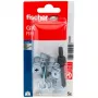 Fischer GK RH K NV taco para pladur con gancho redondo, 22 mm, 1 set (510662)