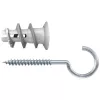 Fischer GK RH K NV taco para pladur con gancho redondo, 22 mm, 1 set (510662)