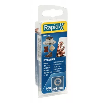 Rapid 5000409 ojales, 4 mm, varios colores, 100 uds.