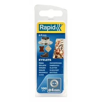 Rapid 5000409 ojales, 4 mm, varios colores, 100 uds.