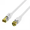 EFB-Elektronik Cable de red Cat.6A S/FTP LSZH, RJ45, blanco, 0,25 m K8560WS.0,25