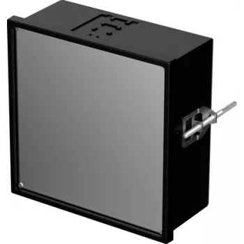 Bopla NGS 9806 UNINORM carcasa de empotrar 144 x 144 x 64 mm negro RAL 9005 17980601.MT2