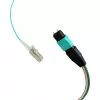 MPO-PLUS (M) a LC cable fanout OM3 12 fibras tipo B LSZH aqua 1m MPOM12LCOM3-1