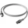 ZVK GmbH EasyLan PushPull cable de conexión Cat 6 STP, conector macho RJ-45 a conector macho RJ-45, 1 m, gris, funda antirrotura moldeada CPP1OACACA0010