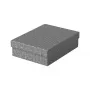 Esselte Home caja de almacenamiento y regalo M, set de 3, gris, cartón ondulado 100% reciclado, tapa extraíble 628285