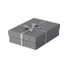 Esselte Home caja de almacenamiento y regalo M, set de 3, gris, cartón ondulado 100% reciclado, tapa extraíble 628285