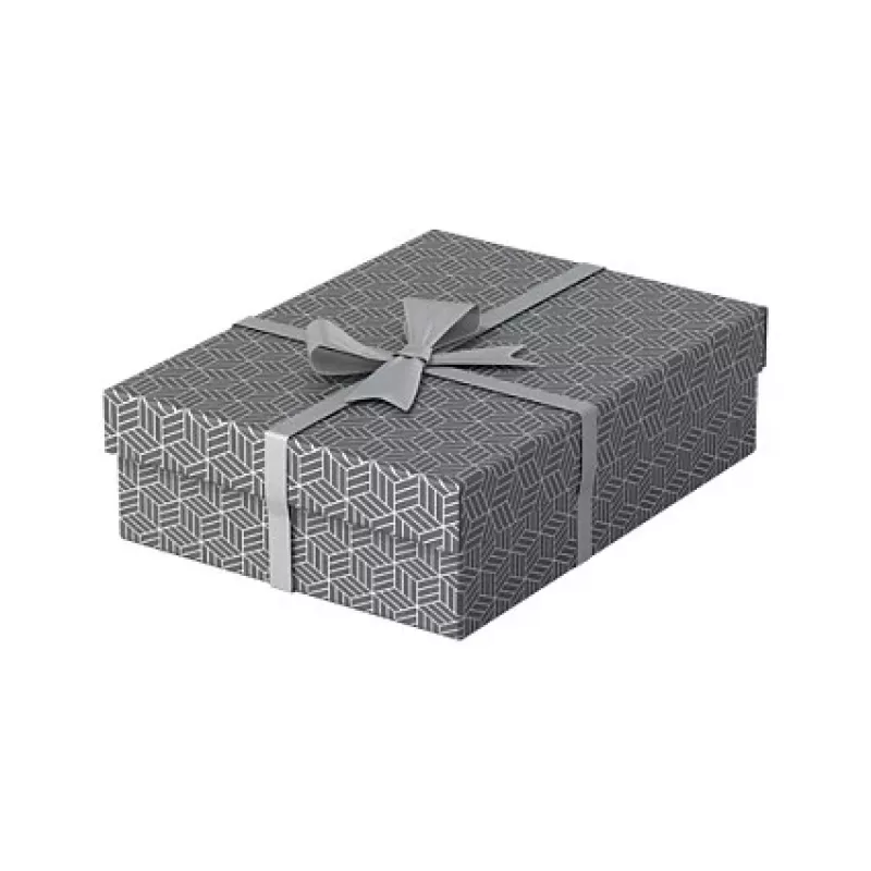 Esselte Home caja de almacenamiento y regalo M, set de 3, gris, cartón ondulado 100% reciclado, tapa extraíble 628285