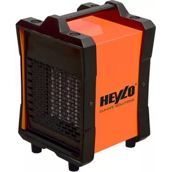 Master Climate Solutions Heylo DE 2 XL calefactor eléctrico, 2 kW, 90 m³/h, 230 V, 8,7 A, 2 niveles de calor, termostato integrado, protección contra sobrecalentamiento, asa de transporte, acero con pintura en polvo 1101922