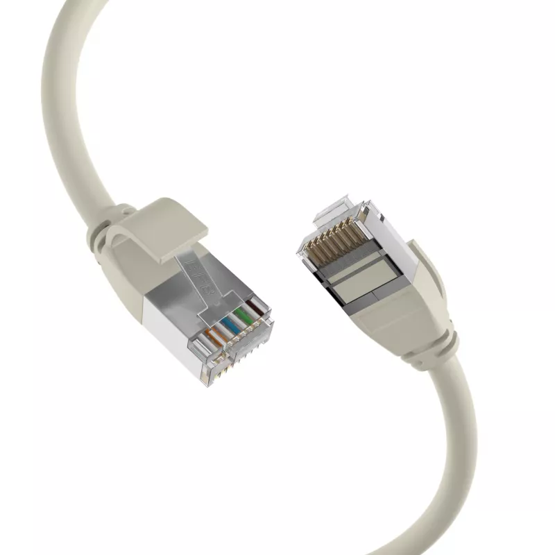 EFB-Elektronik cable de conexión RJ45 Cat.6A U/FTP TPE 4mm Ultraflex gris 1,5m K5547GR.1,5