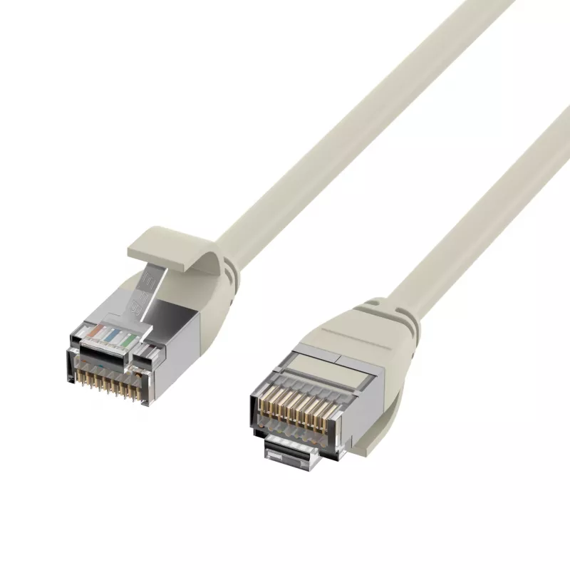 EFB-Elektronik cable de conexión RJ45 Cat.6A U/FTP TPE 4mm Ultraflex gris 1,5m K5547GR.1,5
